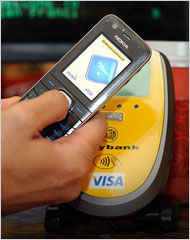 A new way to pay for shopping with mobile phones in the mall