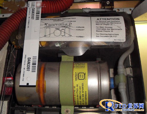 Delta Airlines uses RFID technology to inspect oxygen generators