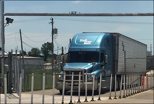 Trailiner uses RFID technology to manage the in and out of warehouse vehicles