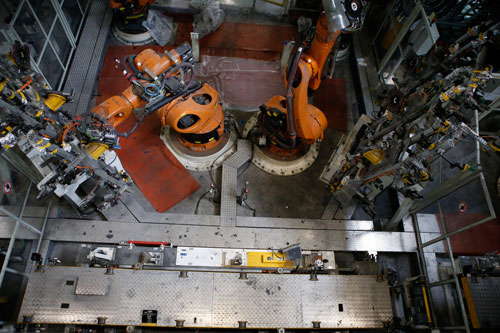 Yike assists in the information management of the welding workshop of Foshan FAW-Volkswagen