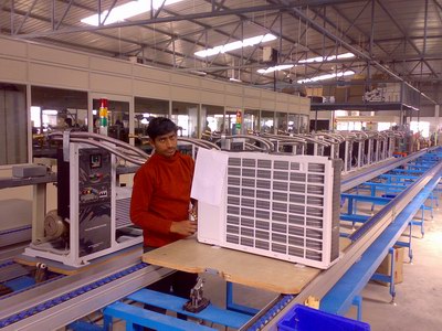Application of barcode technology in a domestic air conditioner company