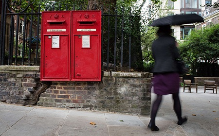 British postbox installs electronic tags to prevent theft