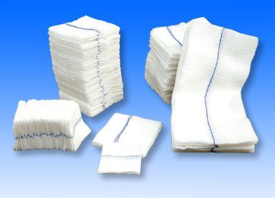 Each piece of gauze is implanted with a miniature radio frequency tag the size of a rice grain