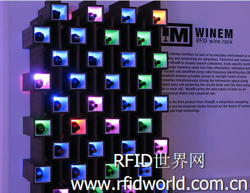 Smart wine rack WineM helps you quickly locate wine bottles