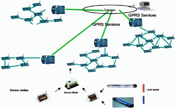 Scheme of wireless sensor network in field measurement