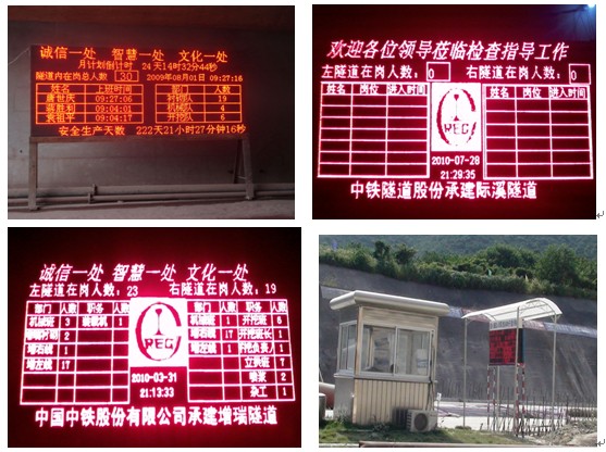 Safety management (monitoring) system for construction personnel of railway tunnels, highway tunnels, and urban subways