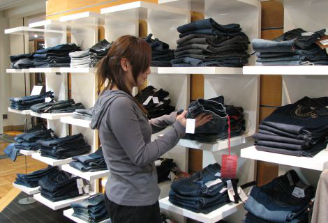 Apparel industry electronic tag (RFID) and data collector application program