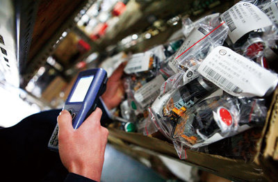 Automobile spare parts bar code warehouse management wms system