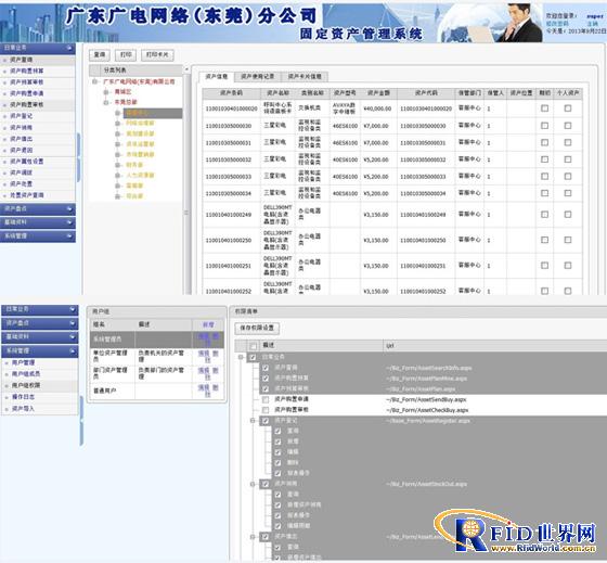RFID fixed asset system