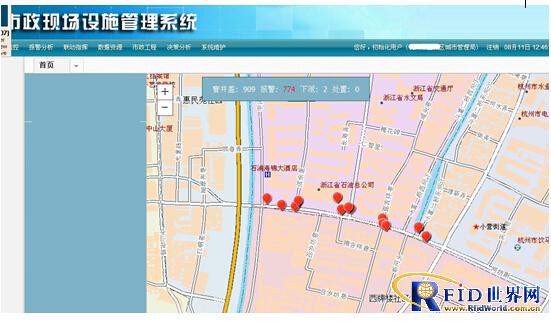 RFID urban furniture management system