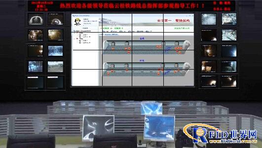 Tunnel automatic attendance and positioning LED display system