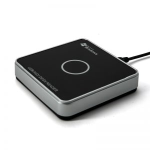 860-960 MHz UHF Gen 2 USB Plug-Play Keyboard Emulation Desktop RFID Reader