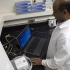 RFID linen receiving and dispatching cabinet intelligent docking washing management
